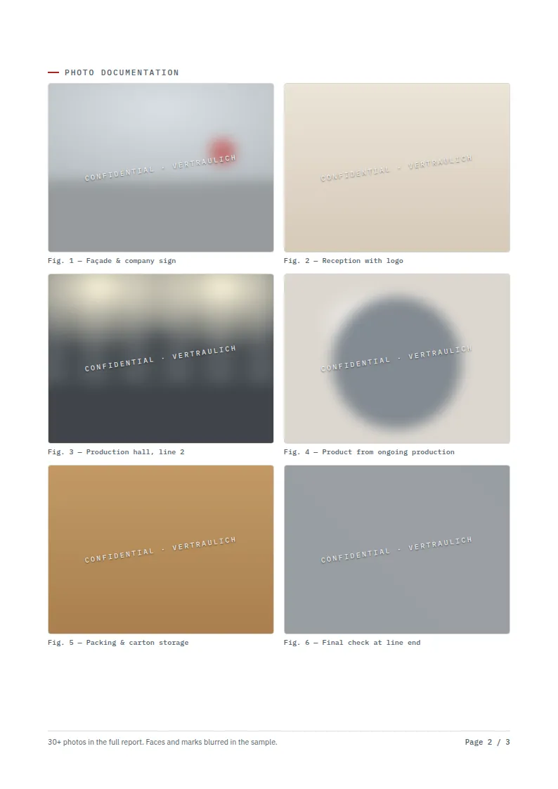 Report p. 2 — Photo documentation