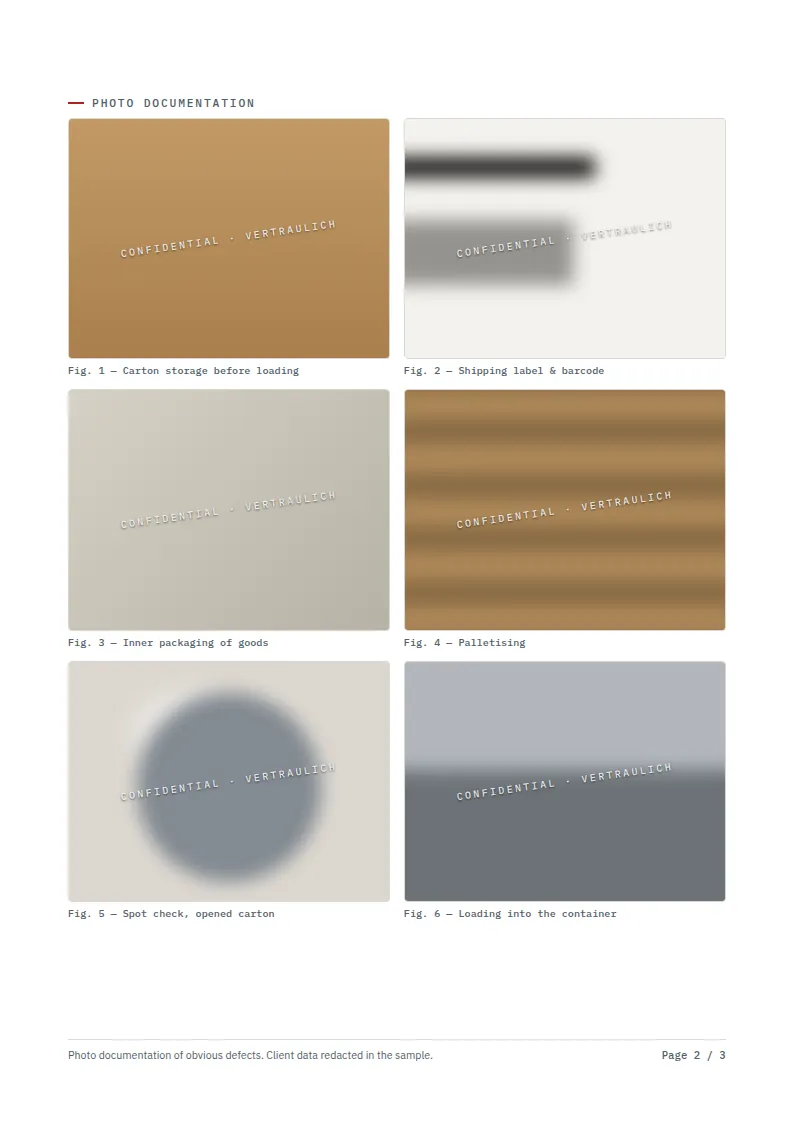 Report p. 2 — Loading & labeling